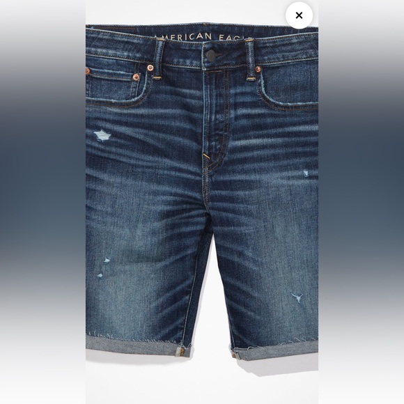 American Eagle Airflex+ Men's Ripped Denim At The Knee Jean NWOT - Picture 4 of 9